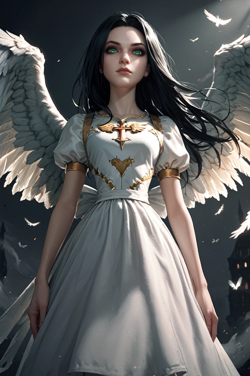 score_9, score_8_up, score_7_up, score_6_up
<lora:AliceMadness:1.0>
AliceMadness, 1girl, black hair, long hair, green eyes, looking at viewer, low light, dramatic lighting, darkness, wings, angel wings on back