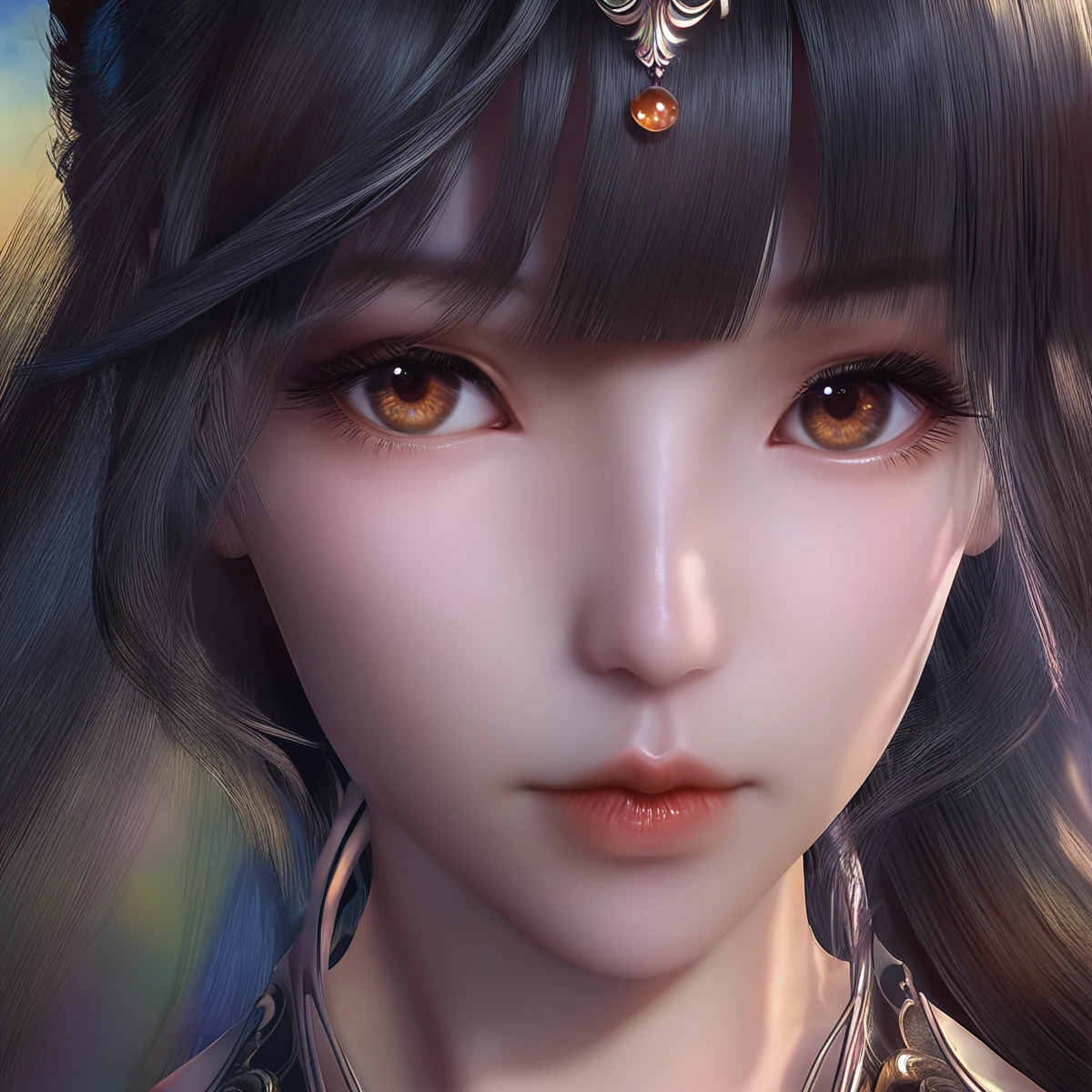 score_9,score_8_up,score_7_up,1 girl,beautiful,pretty,bangs,beautiful face,beautiful ultra detailed eyes,detailed face,intricate details,hyper-detailed,highly detailed,best quality,masterpiece,xiaowu,
1girl,solo,brown eyes,black hair,close-up,bangs,portrait,lips,closed mouth,realistic,looking to the side,looking away,blunt bangs,long hair,nose,blurry,eye focus,eyelashes,
<lora:xiaowu:1>,