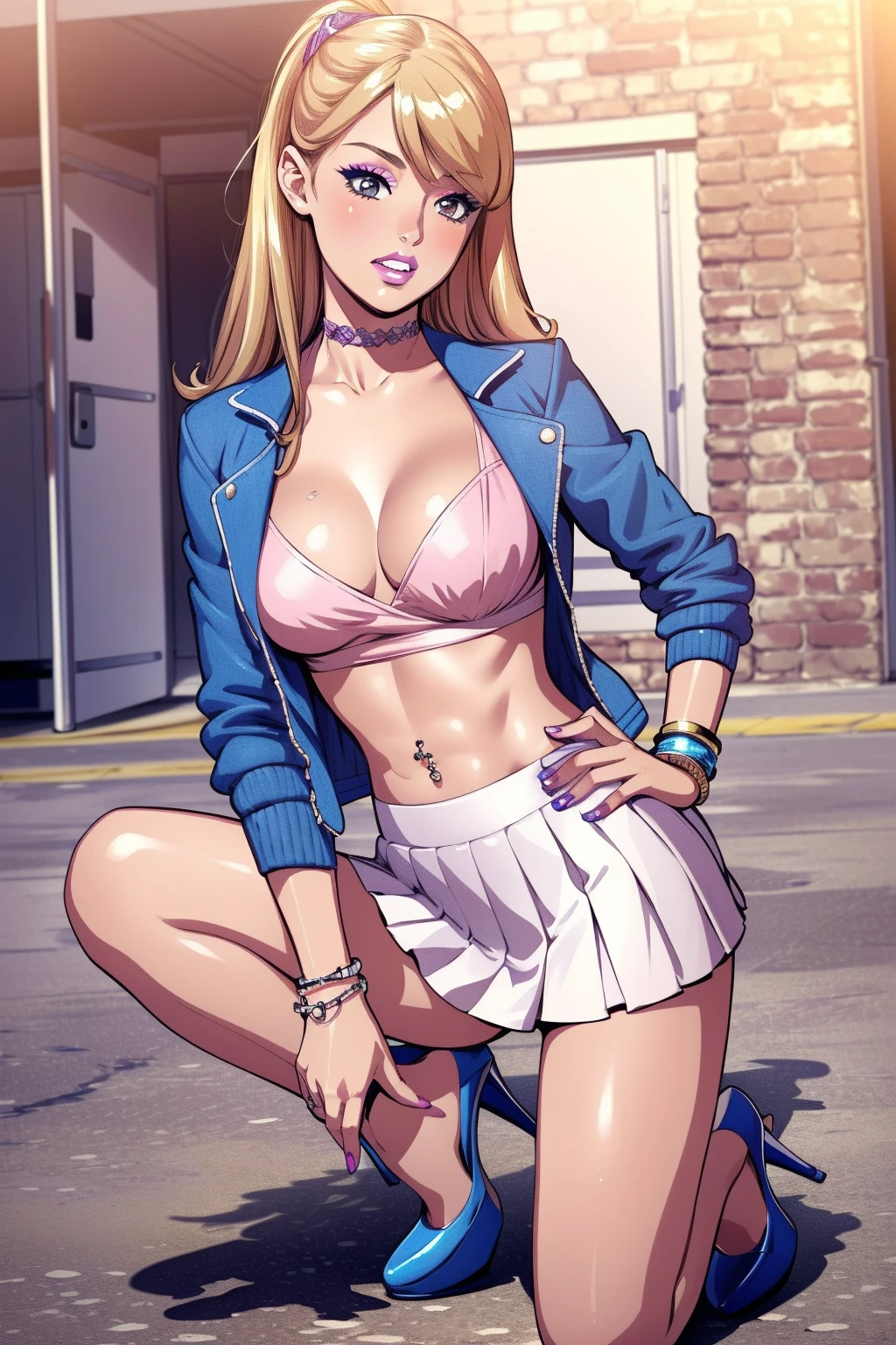 best quality, 1girl, lafter frankland, blonde hair, white jacket, sports bra, belt, denim shorts, thighhighs, sitting, large breasts, open mouth, spaceship, interior, dark, gundam <lora:Add_Detail:0.7> <lora:HiderouHoribe_Style_V20:0.2> <lora:92m2-e06_(Style):0.3> <lora:Retro_ANIME_V1_(Style):0.2> <lora:Gits1995_batch4_noNoiseOffsetResized_(Style):0.4> <lora:lafter-nvwls-v1:0.8>