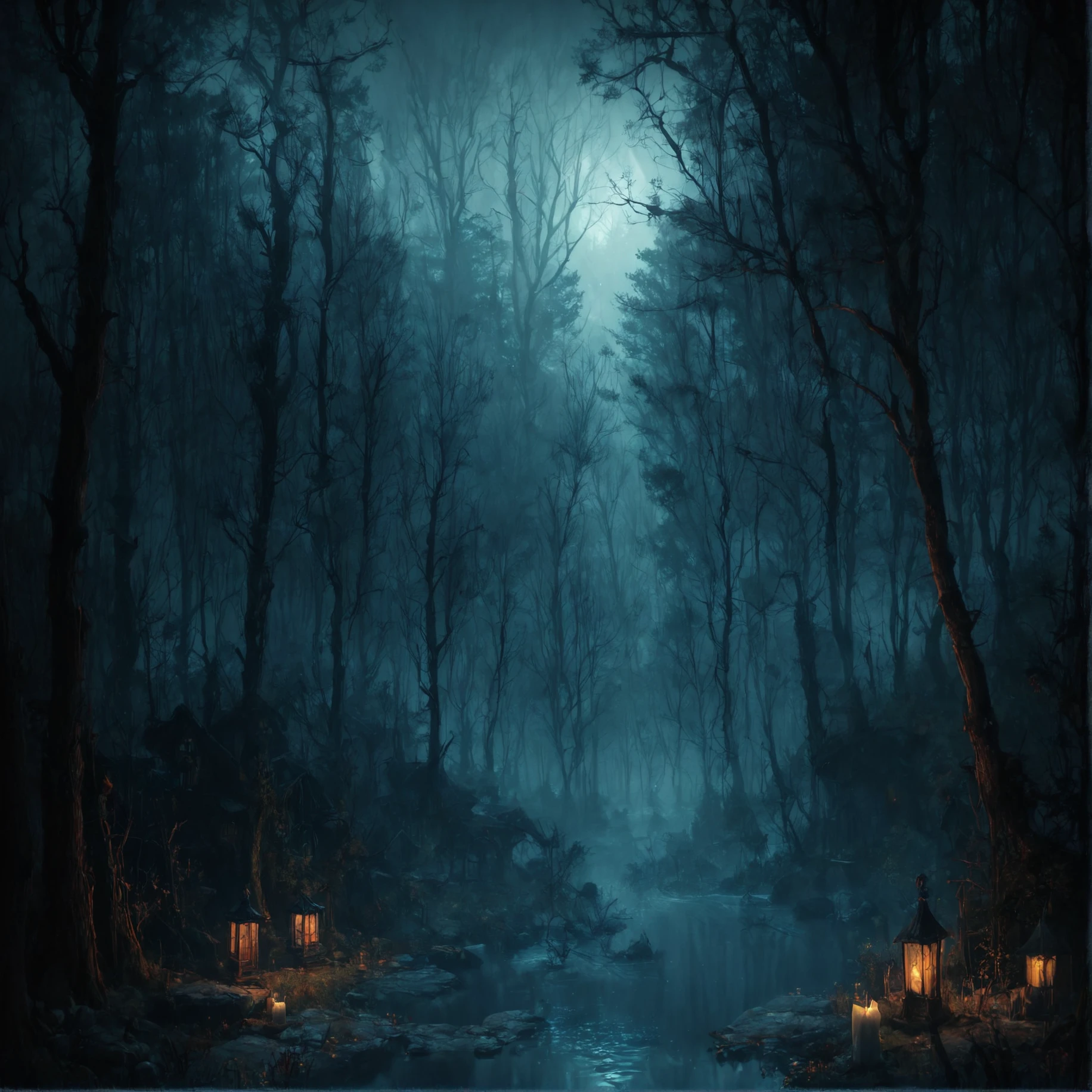 swamp, dead trees, standing water, spooky, <lora:The_Deep_Dark_Forest-Pony_XL:0.75>, BREAK score_9, score_8_up, score_7_up, best quality, masterpiece, 4k, prefect lighting, very aesthetic, zPDXL2