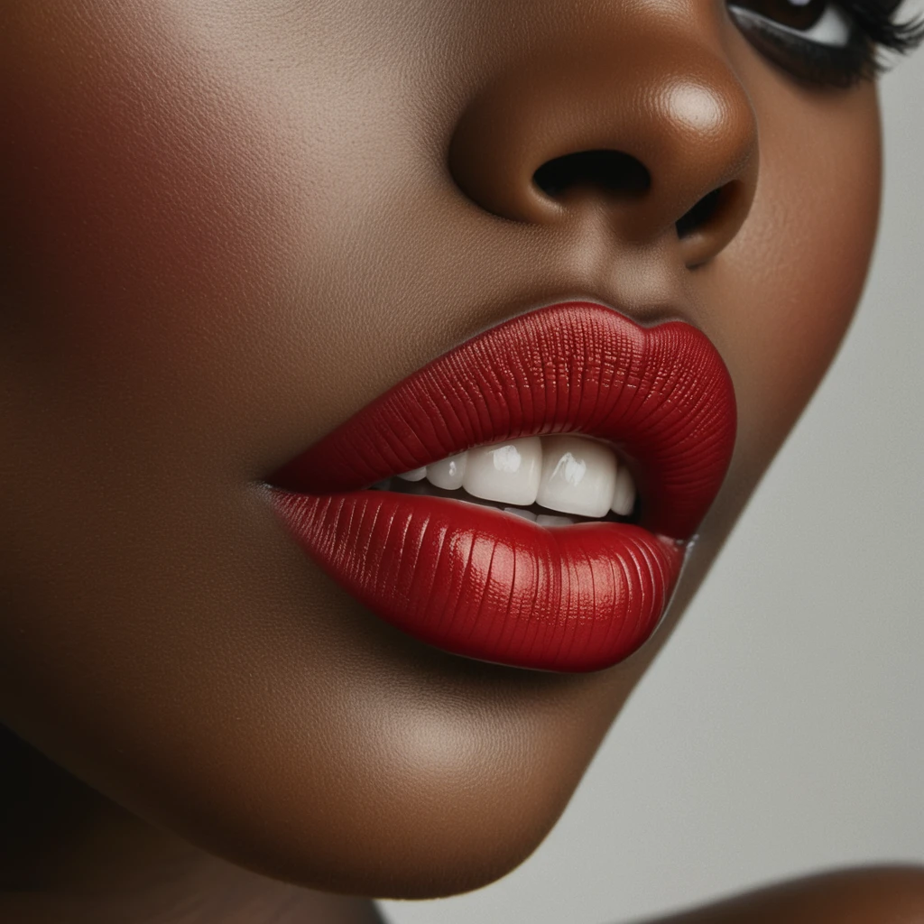 Carmine Red Lips