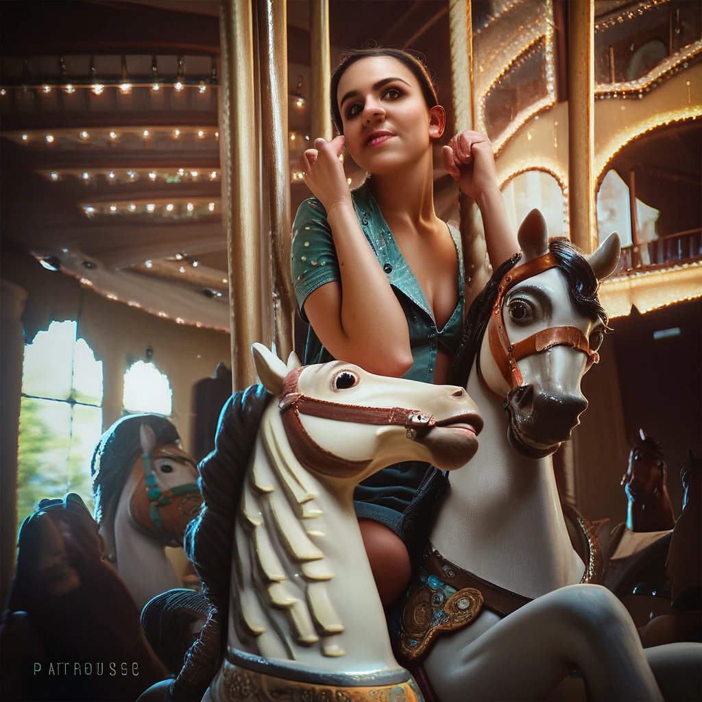 score_7_up, score_8_up, score_9, best quality, studio lighting, realistic,1girl,riding,horsey