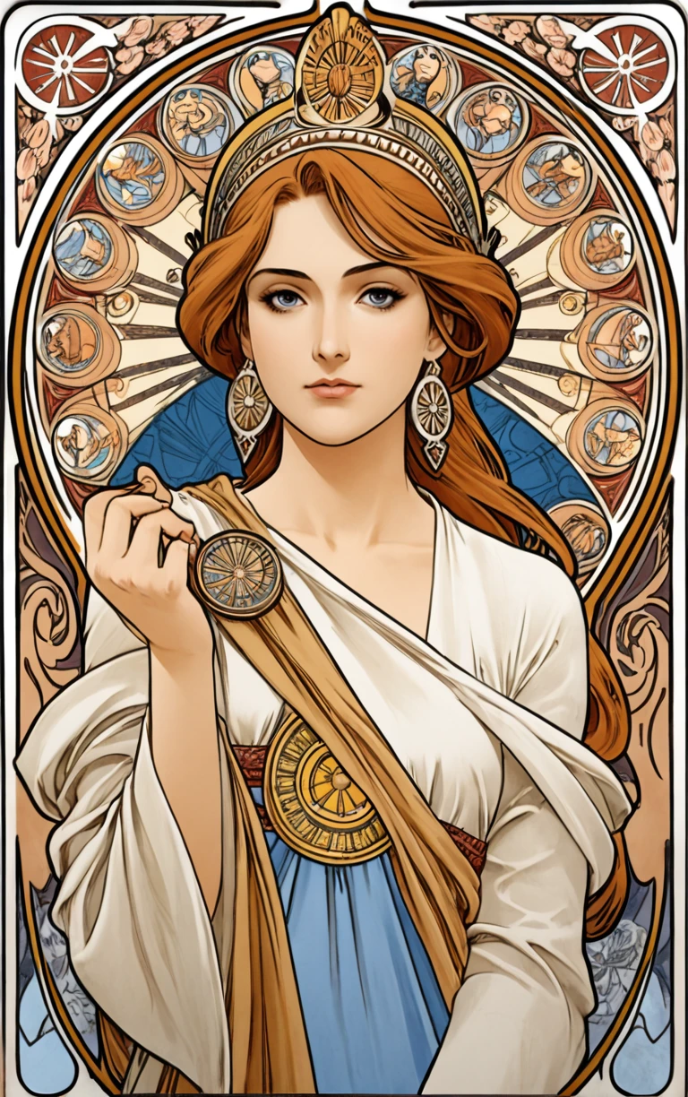 <lora:Mucha:1> mucha, art nouveau,
athena, goddess,