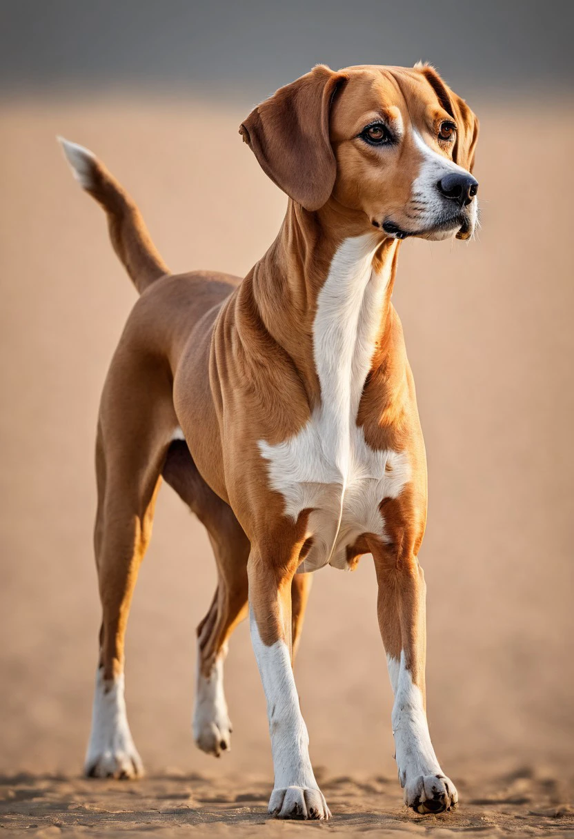 super realistic image ultra quality and super high resolution and sharp focus photorealistic style of Azawakh breed dog dynamic pose,