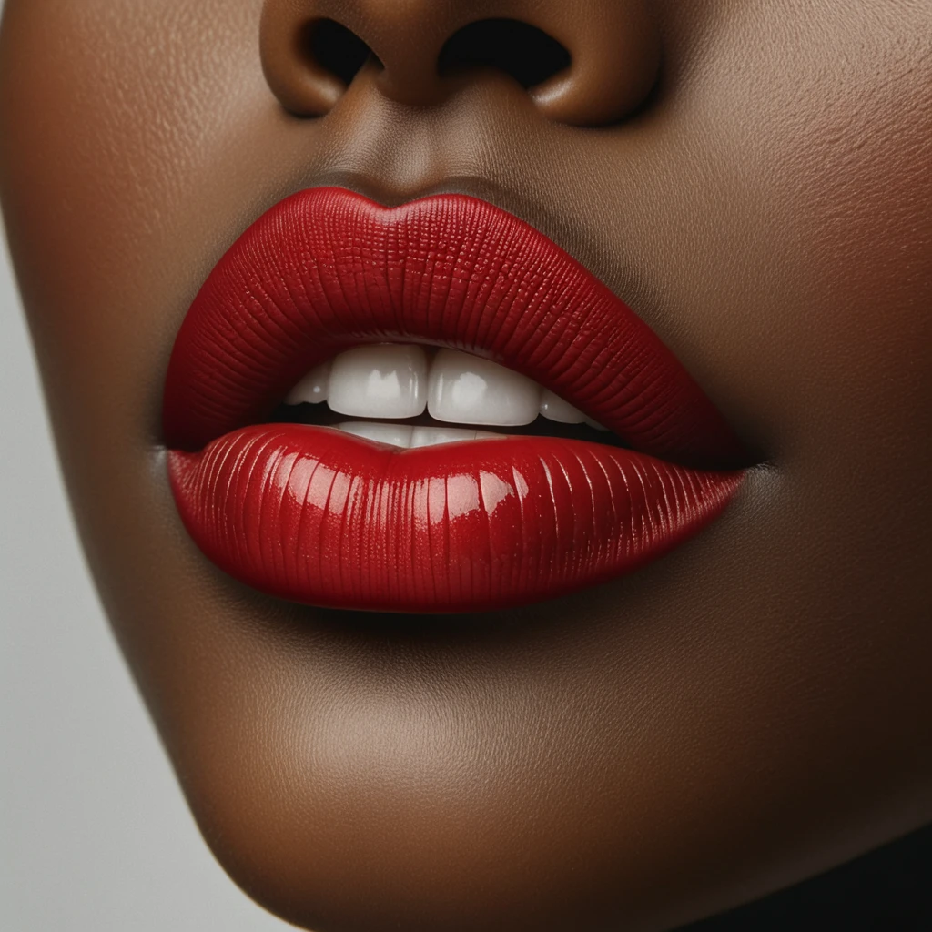 Carmine Red Lips