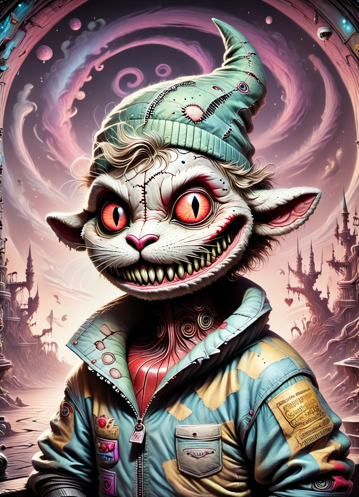 DonM7w1573dW0nd3rl4ndXL, score_9, score_8_up, score_7_up, score_6_up, drawing, male golden age statuesque, russian, ruby red eyes, lobed ears, dorsal hump nose, triangle face shape, well-defined collar bone, , dirty blonde side part hair, satisfaction wearing harlequin metallic linen trousers, wool marble bluish-green mesh jersey, snapback cap, , arms folded across the chest, appearing closed off or guarded, slim upper body clothing, solar-powered synthetic, futuristic barcode pattern, computer software for digital art, batwing sleeves, tea length, drop waist, slit details,, roomy lower body clothing, bioluminescent fabric, lined, video art equipment, slim fit, empire waist, two-piece set, zipper closure,,acid wash,,pockets,,back pockets, rating_safe <lora:DonM7w1573dW0nd3rl4ndXL-pony-000008:1>