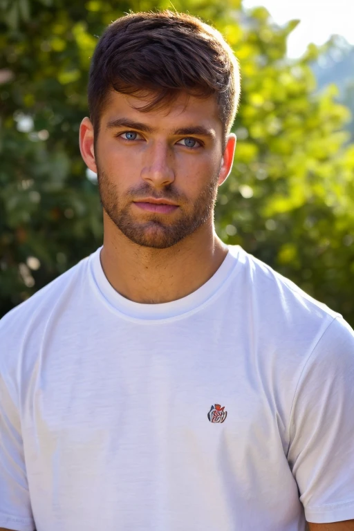 photograph of guy  face focus, upper body High resolution handsome guy, highly detailed, white t-shirt, (look at viewer) bokeh background, sunlight morning, sunburnt, detailed eyes,  <lora:add_detail:0.7>   <lora:bartwito:0.8> bartwito (blued-eyes), (masterpiece,best quality:1.5)