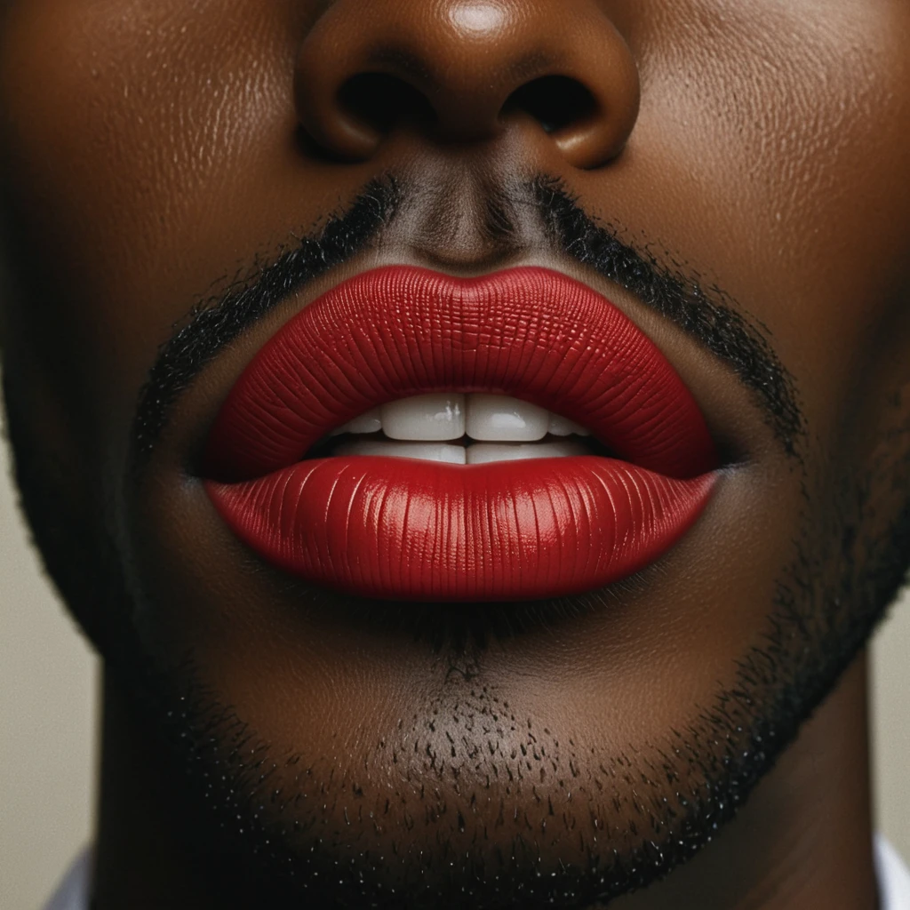 Carmine Red Lips