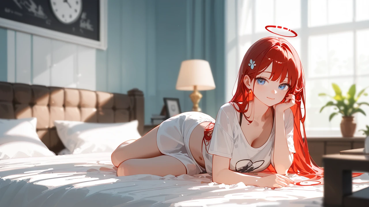 score_9, score_8_up, score_7_up, BREAK, rating_safe, bedroom, depth of field, extremely detailed , detailed background, clutter , <lora:zy_Detailed_Backgrounds_v1:.7>
