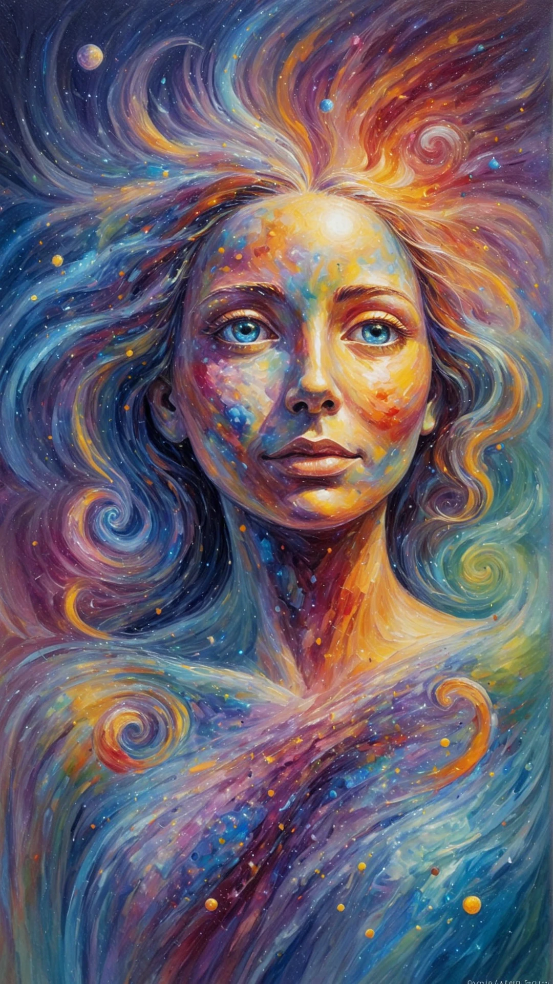 <lora:CosmicStyleSDXL:1.4>CosmicStyle (Impressionist painting of anthropomorphic emotions, each emotion represented by a different color, swirling and blending together, creating a symphony of colors, soft brush strokes, vibrant hues, pastel accents, calming atmosphere, tranquil background, close-up view of the canvas, textured surface, high-resolution, detailed, expressive, capturing the essence of each emotion, evoking feelings of peace and understanding:0.5), see-through, transparent