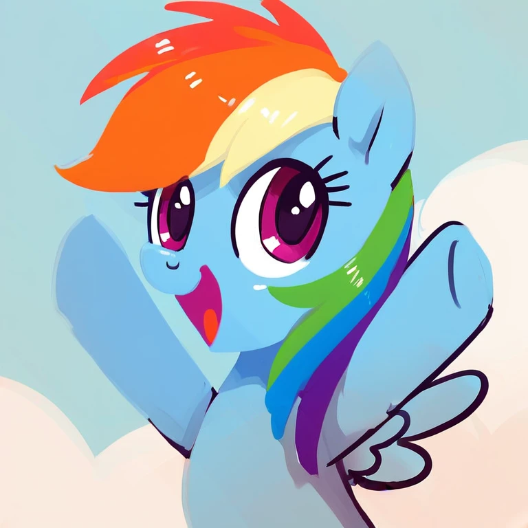 score_9, score_8_up, score_7_up, score_6_up BREAK
source_pony, rating_safe, rainbow dash,  <lora:rainbowshining:1>, rnbshnng