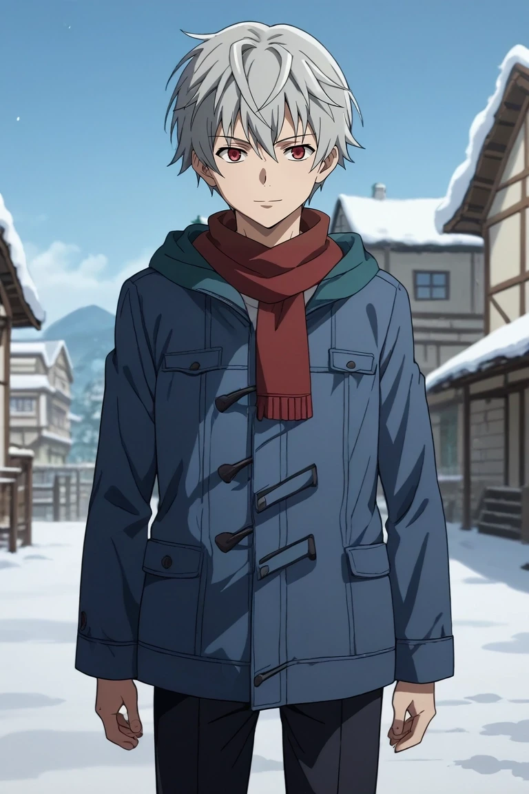 score_9, score_8_up, score_7_up, source_anime, rating_safe, , anime screencap, , official style, , depth of field, 1boy, solo, male focus, <lora:aru_akise_pony:0.9>, aru_akise, grey hair, red eyes, short hair, full body, snowy town, snow, ice, stalagmite, noon, legs together, seductive smile, , <lora:sdxl_lightning_8step_lora:1>