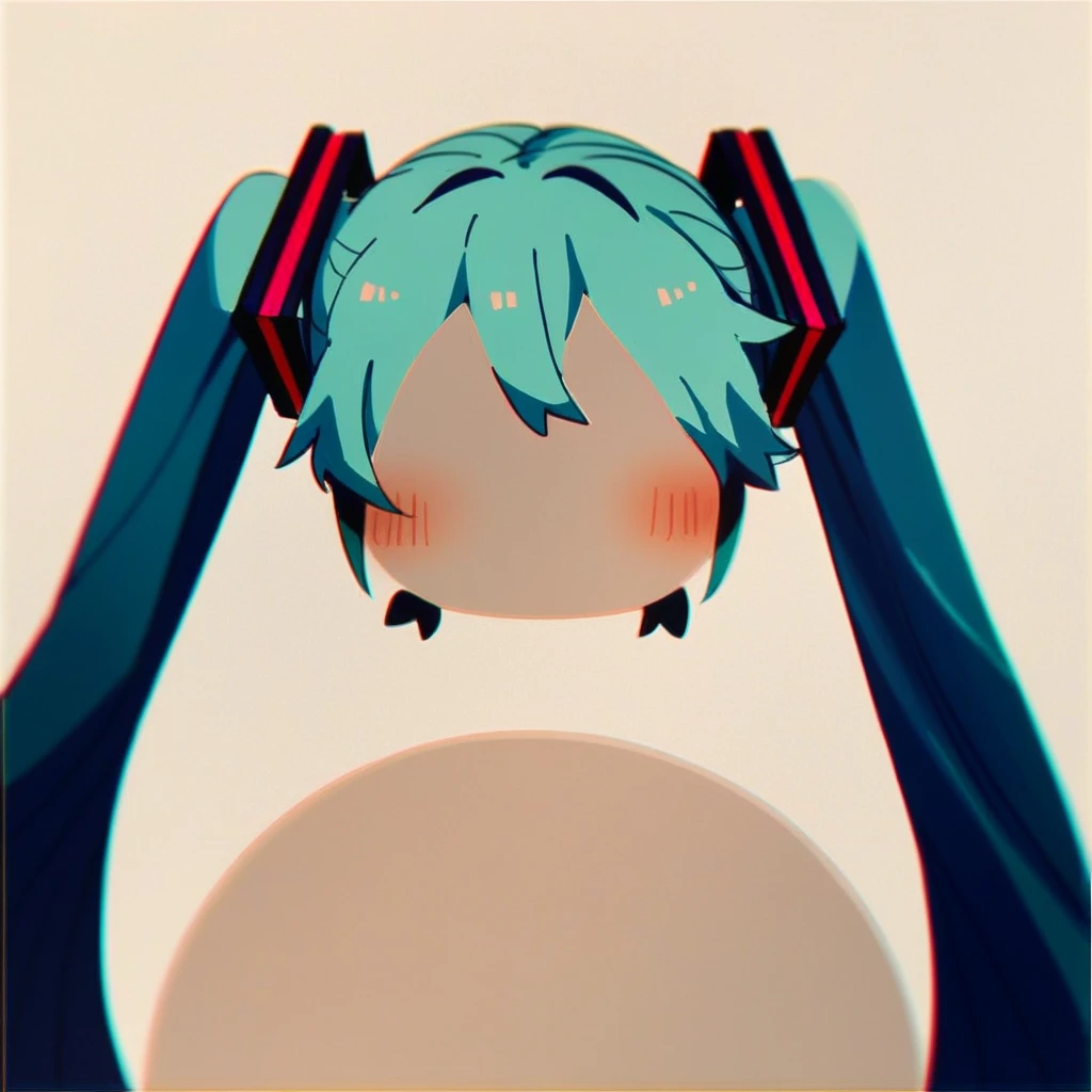 score_9, score_8_up, score_7_up, score_6_up, mikus-pfp, no eyes, simple background, hatsune miku,