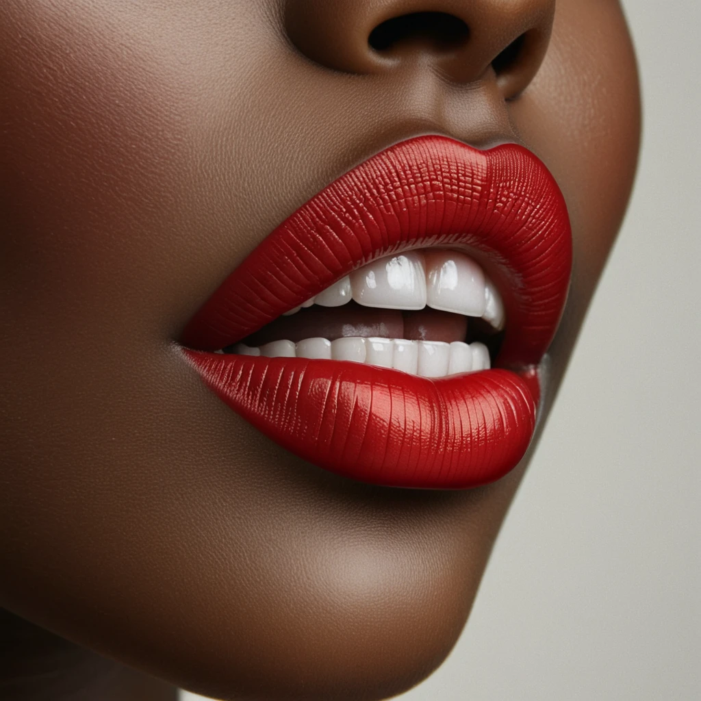 Carmine Red Lips