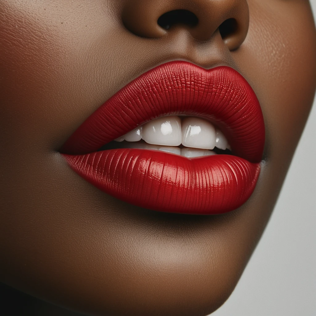 Carmine Red Lips