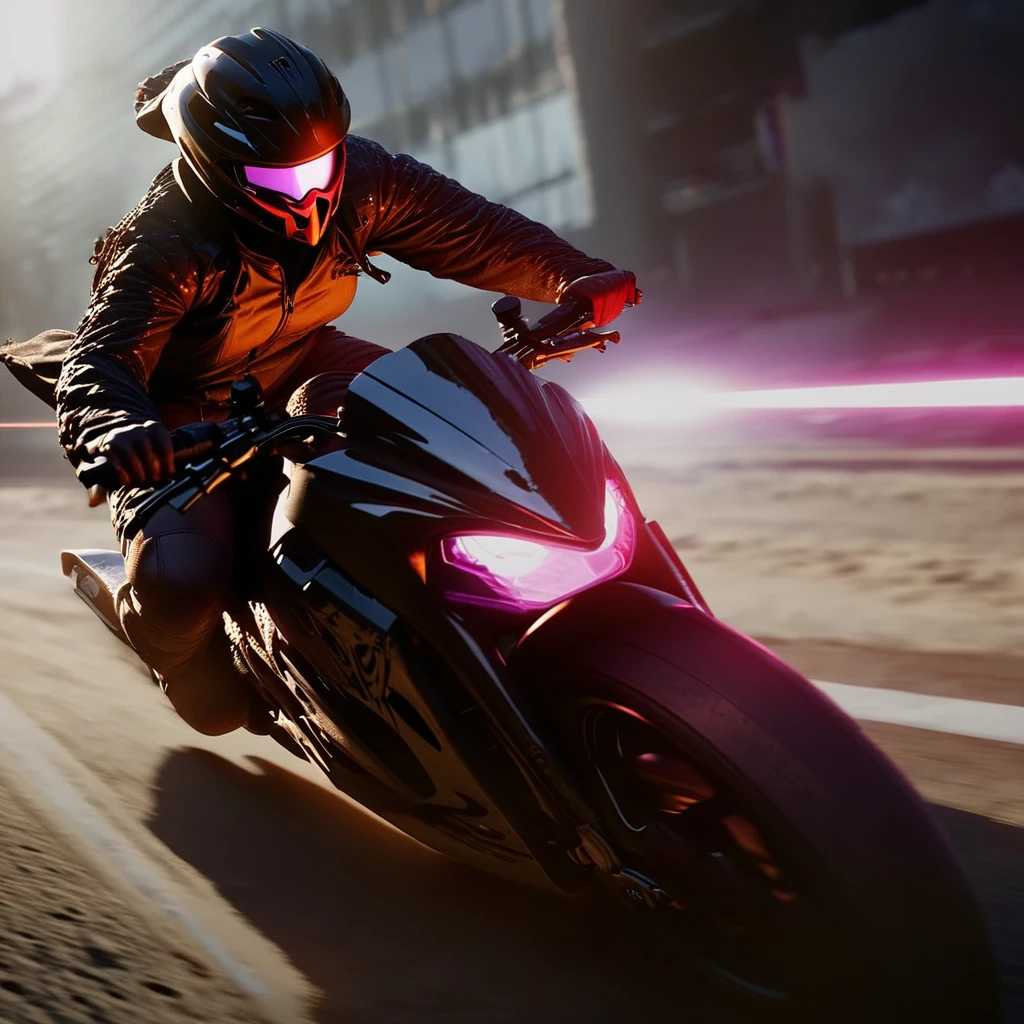 masterpiece,high resolution,
, <lora:cyberpunk_edgerunners_style_sdxl:0.8>,
cyberpunk motorbike race,1girl,on bike,beautiful lighting, hyper realistic, atmosphere, insanely detailed and intricate, speedlines, hyper maximalist, super detailed, detailed textures, octane render, cinematic lighting, enhance, soft light beam,in motion