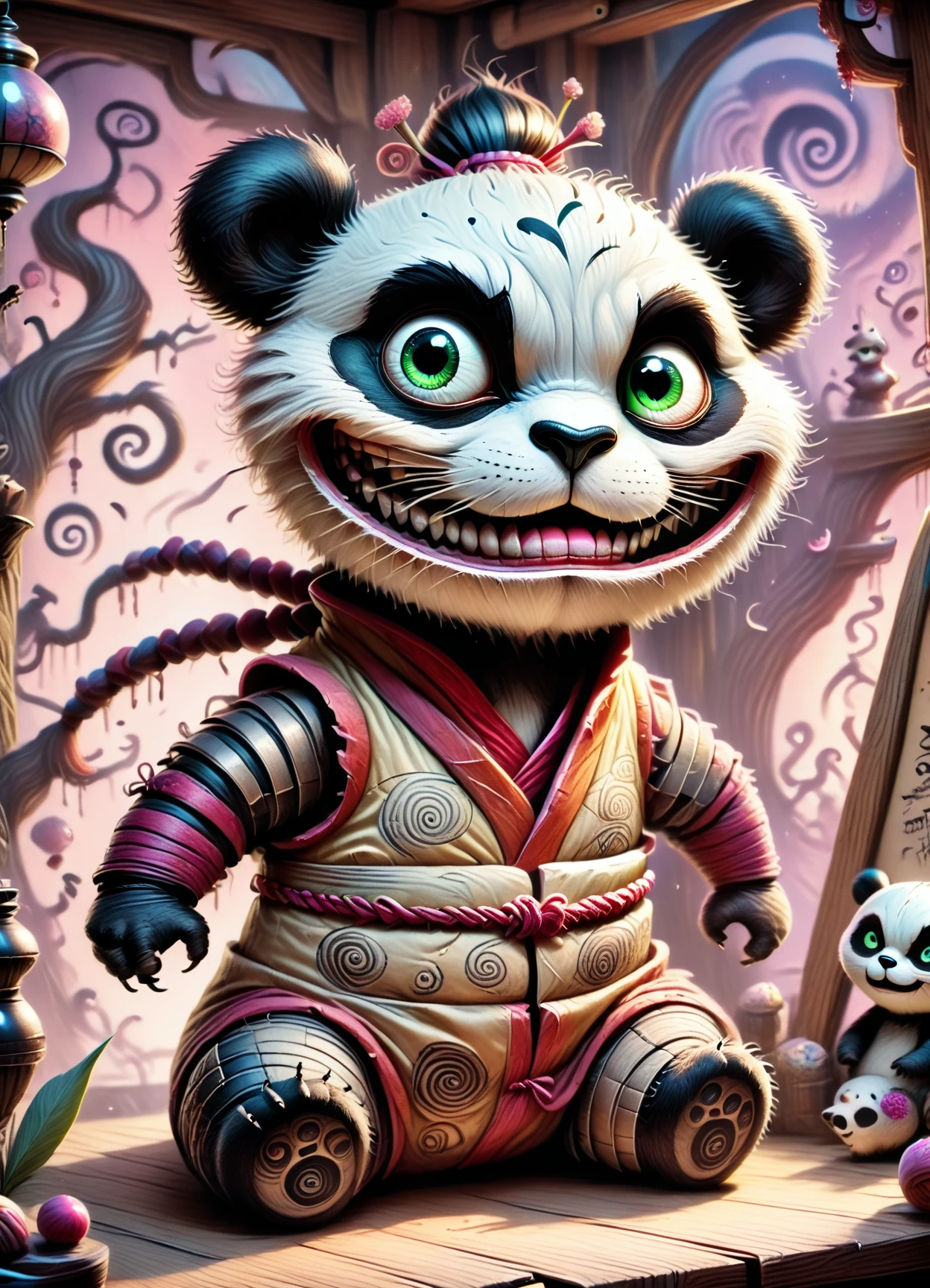 DonM7w1573dW0nd3rl4ndXL, score_9, score_8_up, score_7_up, score_6_up, drawing,panda ninja, rating_safe <lora:DonM7w1573dW0nd3rl4ndXL-pony-000008:1>