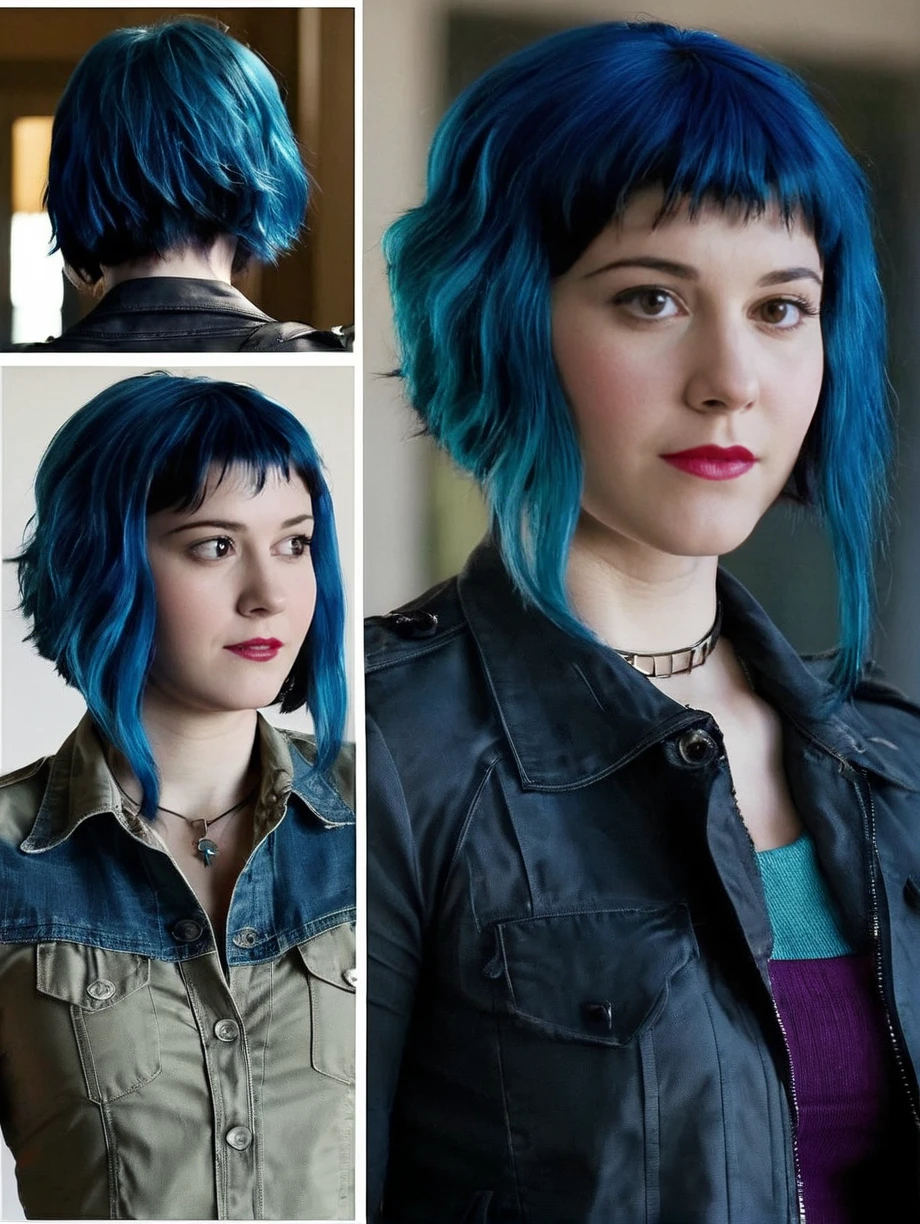 cinematic<lora:melwinstead_v1.6_SDXL:0.8>a woman melwinstead,(ramona outfit:1.2),
BREAK
blue hair,blue bangs, best quality,masterpiece,