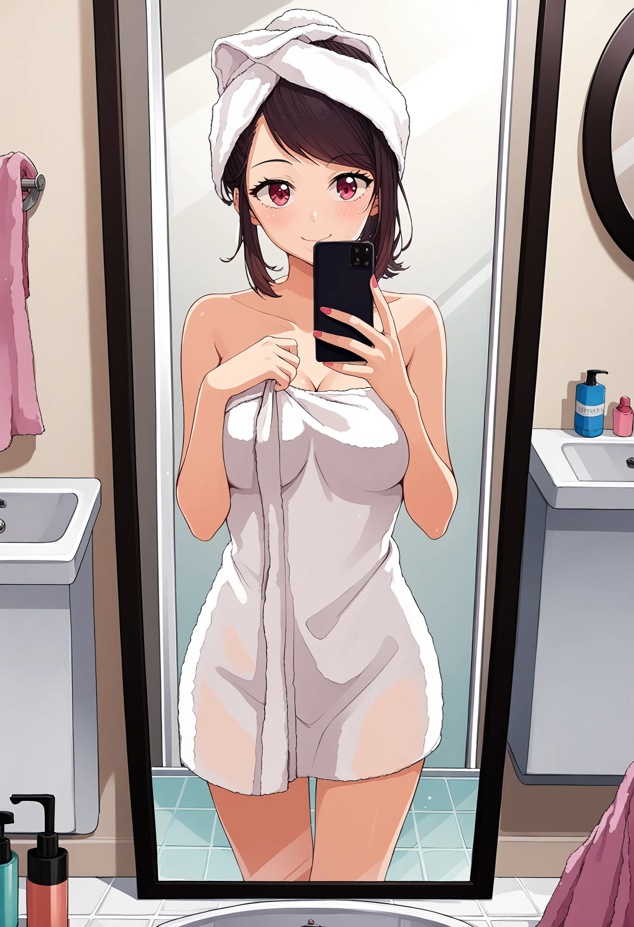 score_9, score_8_up, score_7_up,source_anime,rating_explicit,uncensored,anatomically correct,best perspective BREAK
osanai0804style<lora:osanai0804styleV1.5:1>
1girl,   HDA_SelfieAfterShowerXL