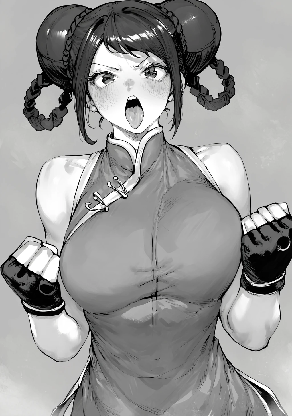 Chun-li naked rolling around and sitting on the dick
