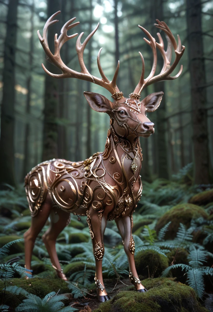 bronze deer