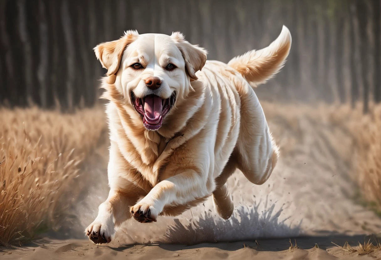 super realistic image ultra quality and super high resolution and sharp focus of aggressive dog photorealistic dynamic poses