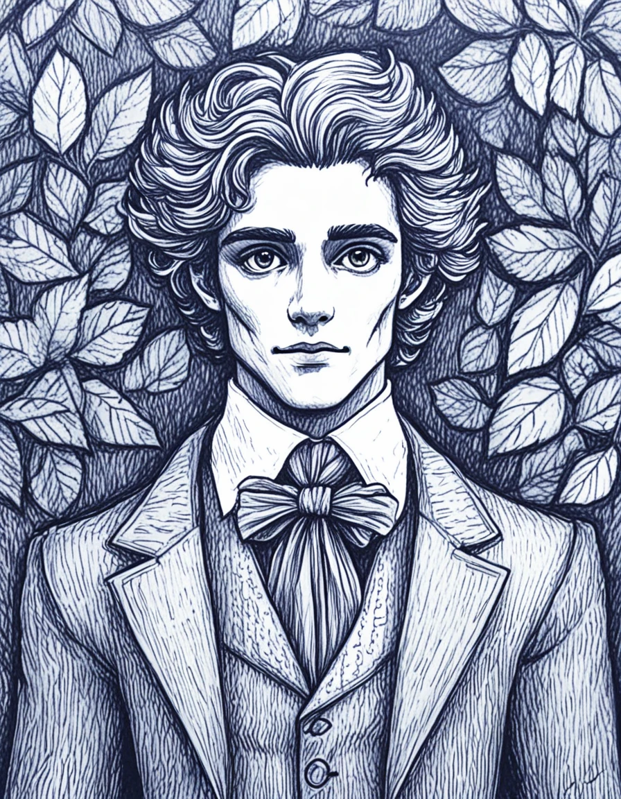 novuschroma42 style The Picture of Dorian Gray ballpoint pen drawing <lora:novuschroma42 style_blue:1> <lora:sdxl_lightning_8step_lora:1>