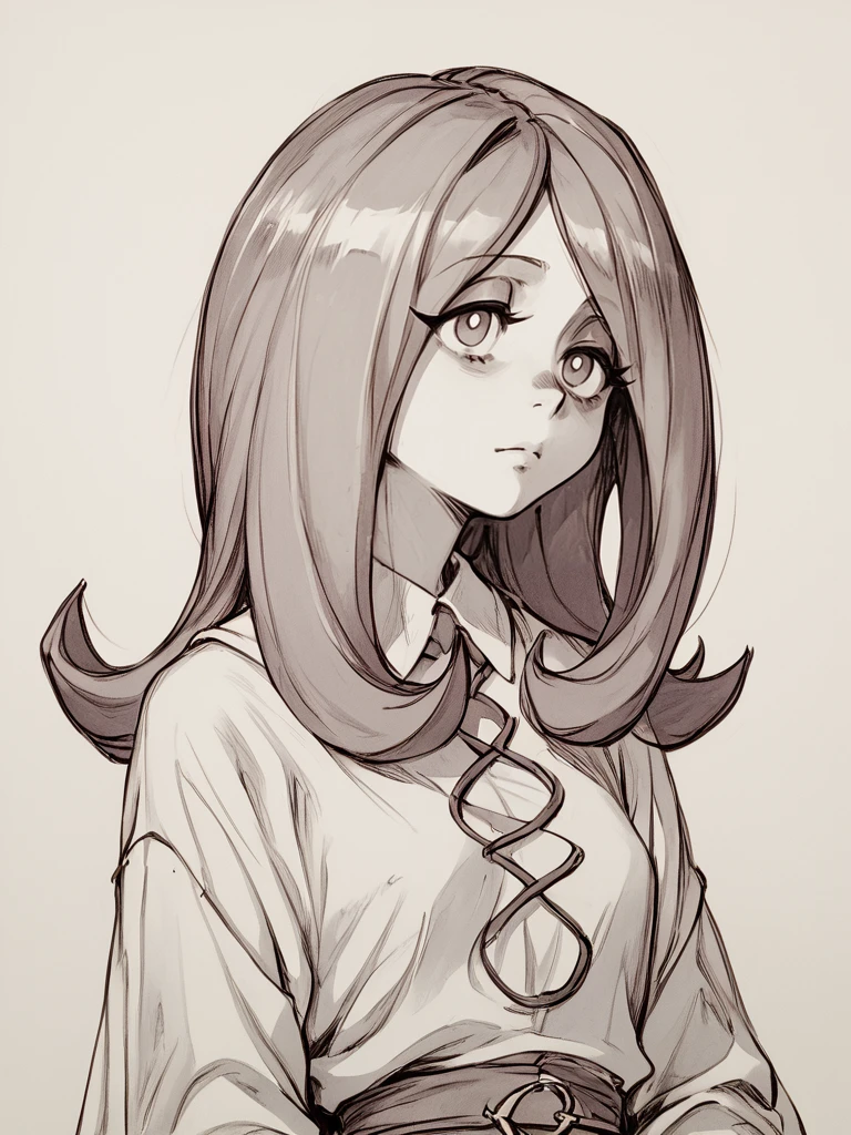 sketch, 1girl, <lora:AntiqueSketch:1> antique sketch, sepia., monochrome, traditional media, brown theme <lora:Sucy:1> sucy manbavaran, little witch academia, score_9, score_8_up, score_7_up, score_6_up, score_5_up, score_4_up, BREAK