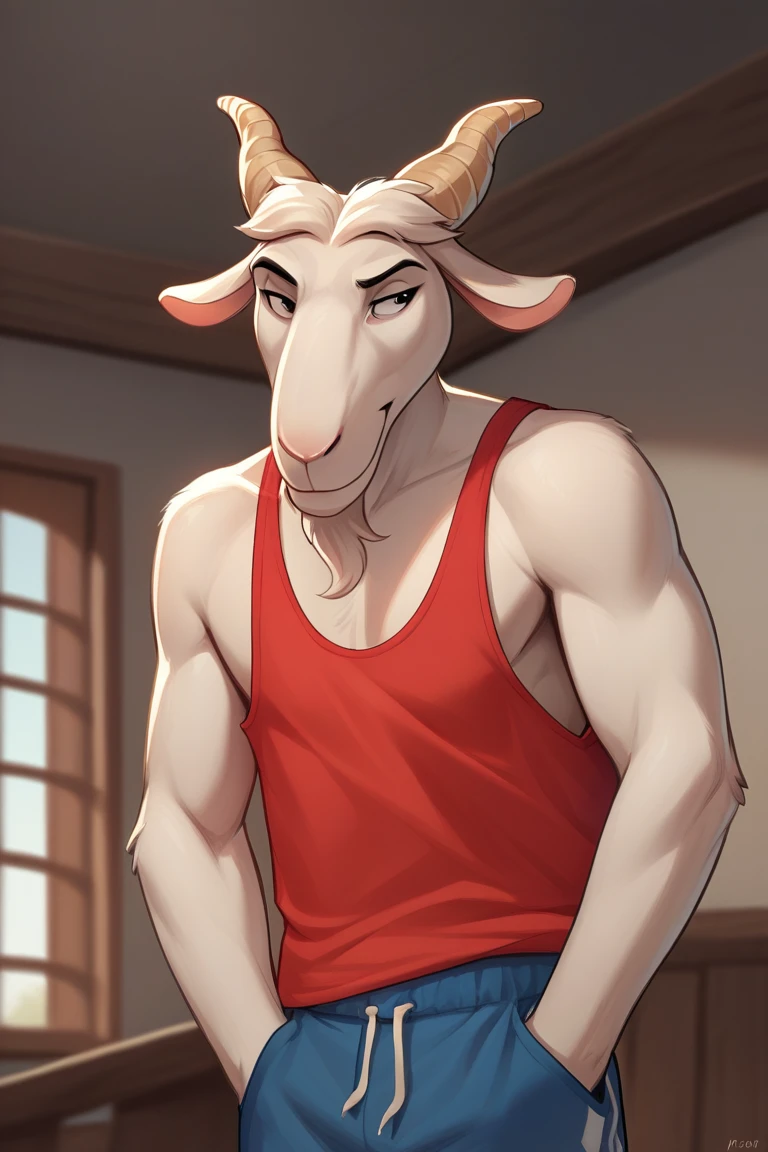 (Best quality: 1.0), (Super High Resolution: 1.0), (masterpiece, best quality:1.2), detailed, detailed hands, detailed eyes, score_9, score_8_up, score_7_up, furry, anthro, ((dragon)), ((solo)), grandpa, (about 70 years old), (manly), horns, handsome face, huge, bangs, white beard, beard above mouth, fluffly fur, nipples, looking pleasured, sexually, sexy pose, SFW, kitchen, (apron), nude, bulge, flaccid, in heat, panting, sweat, sweaty, musk, (skinny, shy), hands touching, (looking at viewer, shy), blushes:0.3, wearing glasses, first person view, close up view, (by bebebebebe, by syuro)
