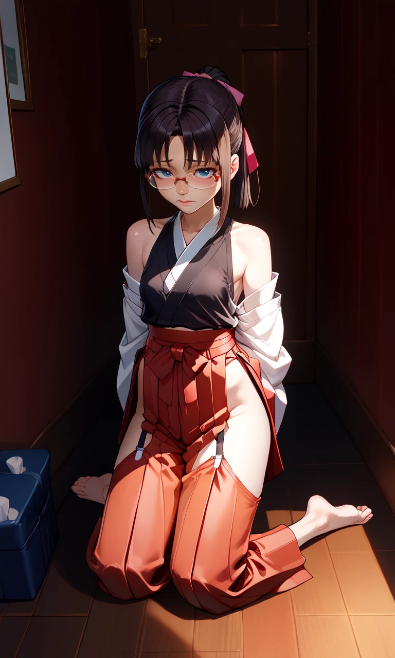 (((16 years old)))、(((high school girl)))、(((A charming face)))、(((Young face)))、(((beautiful girl)))、(((A beautiful woman)))、Beautiful woman、Cute woman、((Innocent face))、((Smile))、((Ultra-detailed face))、((Detailed lips))、((Detailed eyes))、((double eyelid))、(((Beautiful Face)))、(((Beautiful, well-shaped eyes)))、(((Beautiful, well-shaped lips)))、、(Very Short Hair)、(ponytail)、Pixie cut、BREAK、Completely naked、BREAK、Headband、、(((Wearing a shrine maiden outfit)))、((ribbon))、((tie))、Off the shoulder、BREAK、8 heads、(((slender)))、(((Slim body)))、(((Thin body)))、(((Slim woman)))、((Flat Chest:1.6))、BREAK、Photographic quality、Natural light、(フォトRealistic:1.4)、(Highest quality:1.2)、(Ultra-high resolution:1.2)、8K、RAW Photos、Realistic、High Detail、Film Grain、Detail Skin、Symmetrical、Delicate skin、Real human skin、pores、Super detailed、Detailed、(masterpiece : 1.2)、Thin face、Sharp Face、Small Face、Small face、Narrow shoulders、Small shoulders、Small shoulders幅、Slim shoulders、Narrow shoulders幅、Beautiful Japanese Woman、Beautiful Korean Woman、Slim womanモデル、Young Gravure Idol、Realistic young gravure idol、Young Sensual Gravure Idol、Young Pretty Gravure Idol、Japanese Model、Young Gravure Idol、(From the knee up)、She is lying on the bed with her legs open and showing her pussy、arms behind back:1.3
