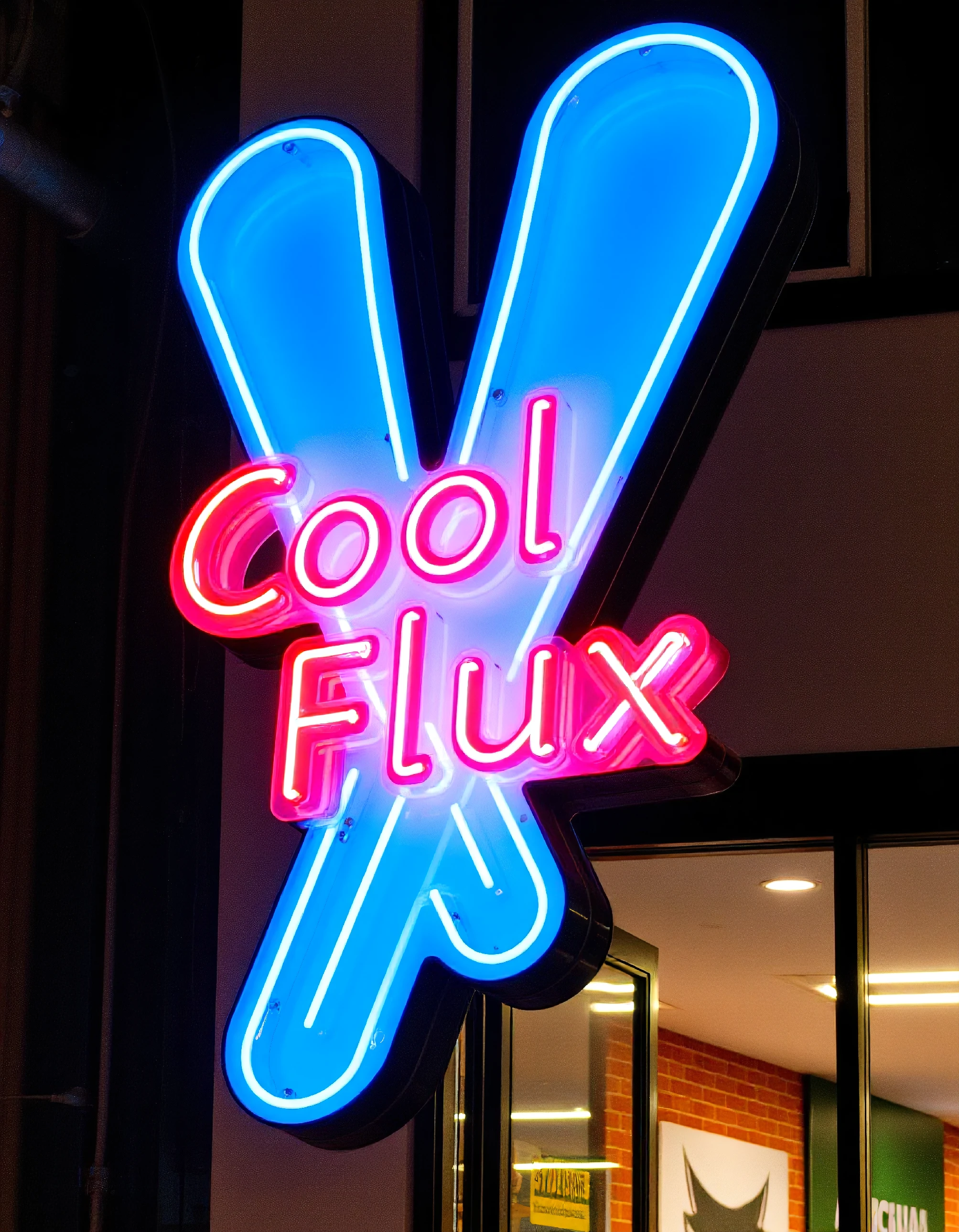 sign that says "CoolFlux"