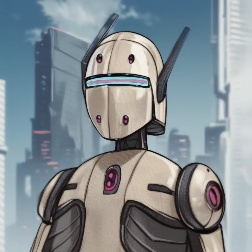 (Xagentx:1.0),( score_9, score_8_up, score_7_up:1.0),robot portrait, in futuristic city