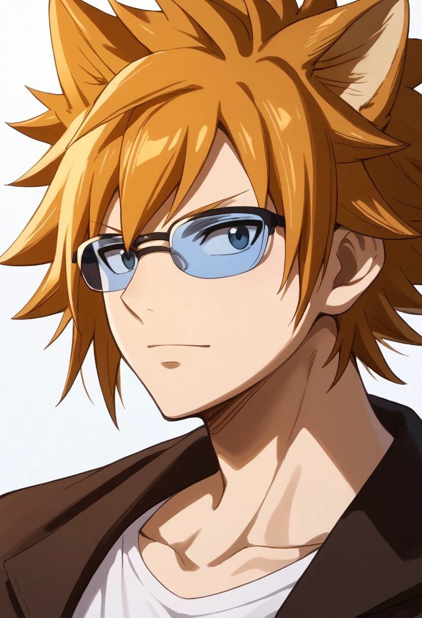 score_9, score_8_up, score_7_up, source_anime, rating_safe, LokeeFT, blue Loke glasses, orange Lokee hair, 1boy, male focus,