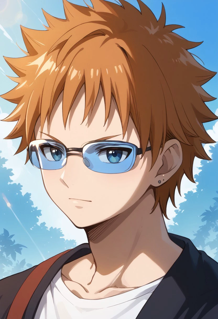 score_9, score_8_up, score_7_up, source_anime, rating_safe, LokeFT, blue Loke glasses, 1boy, male focus,