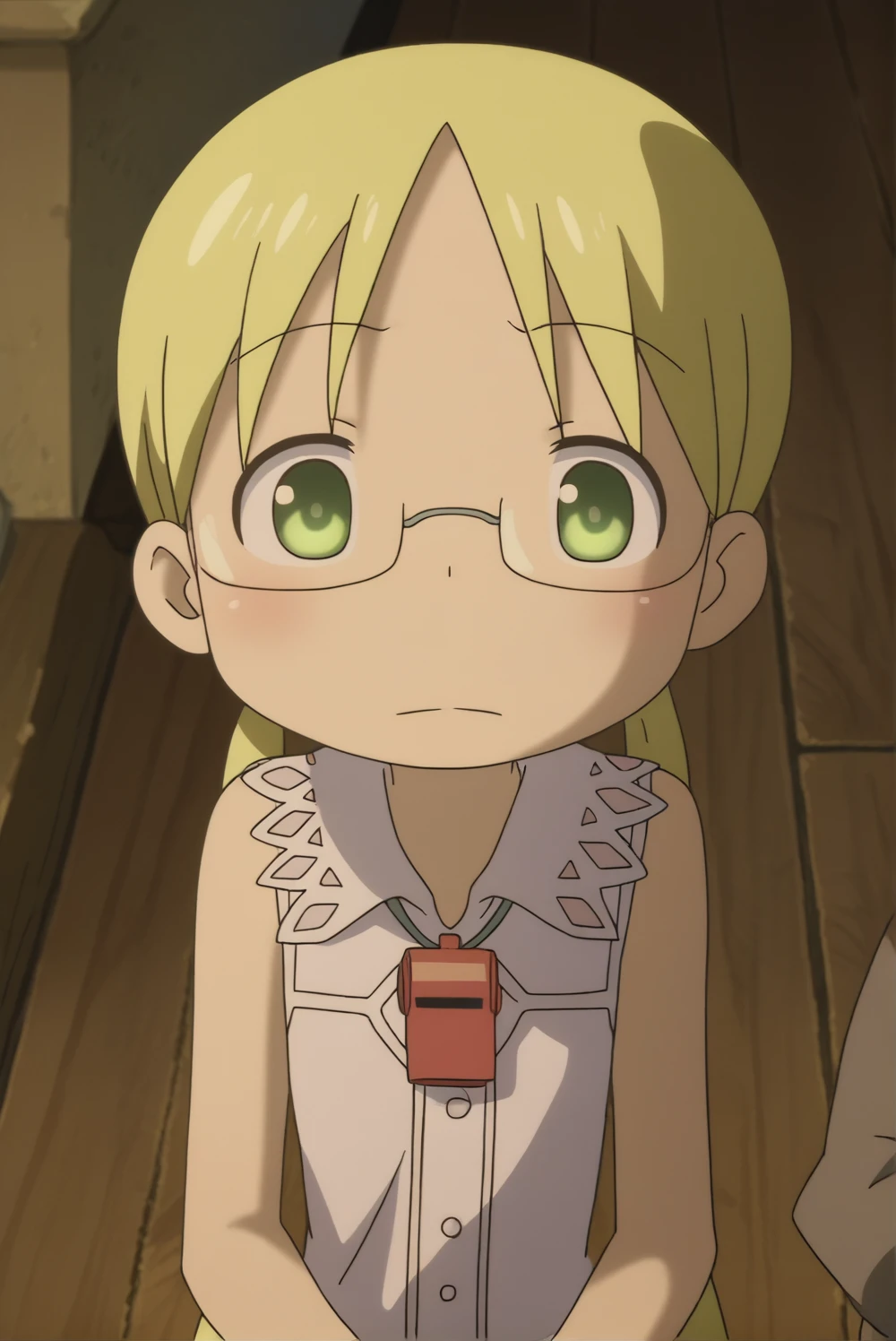 score_9, score_8_superior, score_7_superior, score_6_superior, sauce_anime, Perfect hands, Perfect Eyes, Break 1 Boy,One girl, alone, Blowjob,Mavis, scenery, the third floor, grip \(Made in Abyss\), Blonde Hair, Green Eyes, Glasses, Low twin tails, masterpiece, expensive quality, very_expensive_solve, big_file size, Full Color,Bedroom,belly button,blush,(Completely naked:1.2),Pussy,Nipples,(Little:1.4),(Flat Chest:1.2),(pregnant:0.8),