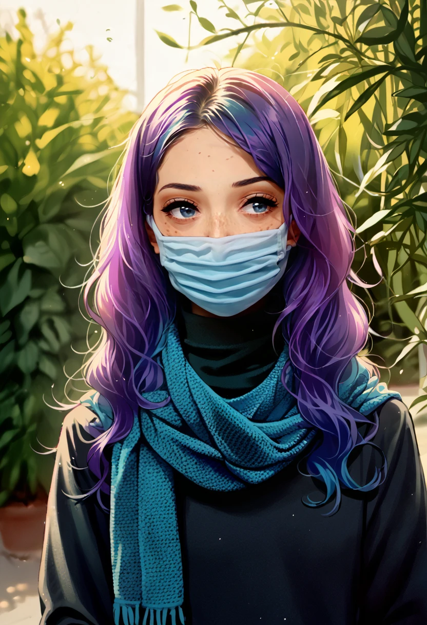 score_9, score_8_up, score_7_up, score_6_up, BREAK
1girl, solo, turtleneck, facemask, scarf, hijab, better cover all, or else, <lora:PulenKompot-UwU-PonyXL:1> uwu, 1girl, long hair, two_tone_hair, dark blue hair, purple hair, gradient hair, blue eyes, freckles, <lora:PulenKompot-KIncora_Style_PonyXL:1> kincora