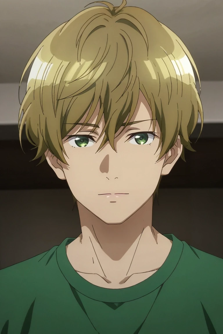 score_9, score_8_up, score_7_up, source_anime, rating_safe, , anime screencap, , official style, looking at viewer, depth of field, 1boy, solo, male focus, <lora:takahiro_mizusawa_pony:1>, takahiro_mizusawa, blonde hair, green eyes, short hair, bangs, hair between eyes, , fairy tale costume, <lora:sdxl_lightning_8step_lora:1>