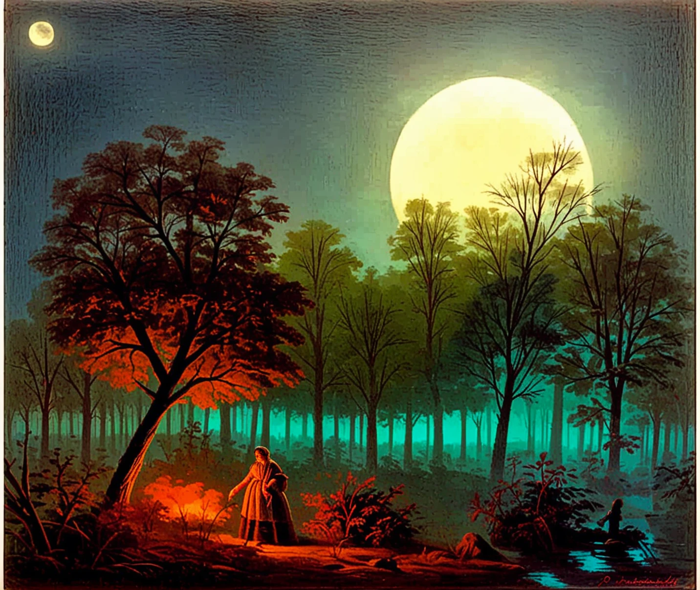 <lora:PetrusVanSchendel_pony_v1:1> by van schendel petrus in 1888, night,dark,
marina \(genre\)
romanticism \(style\)
moon trees nature,, score_9, score_6_up, score_7_up