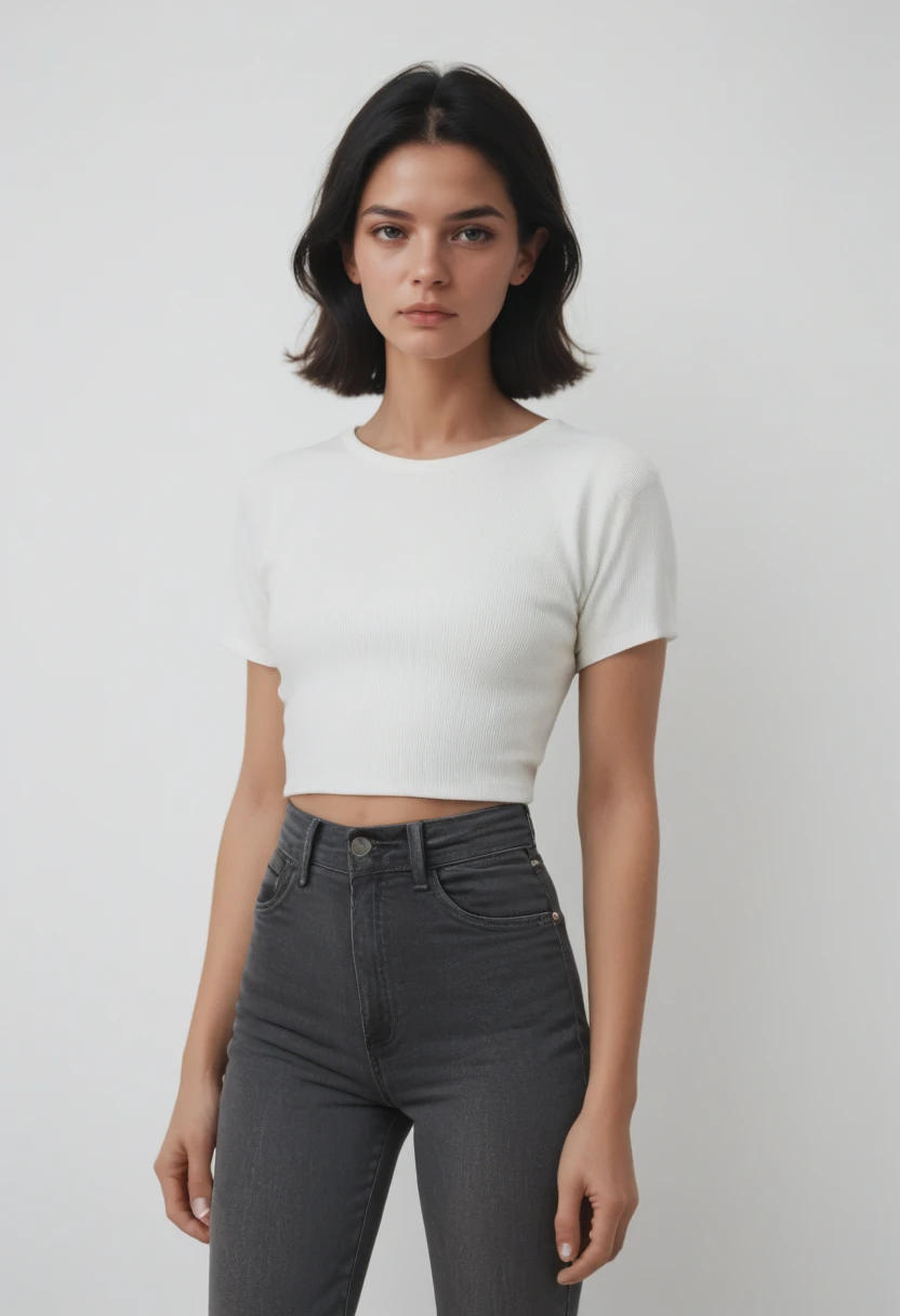 <lora:8L4J34N-000016:0.4>, (((black jeans))), denim, dark grey pants, (((facing viewer))),, score_9, score_8_up, score_7_up,
