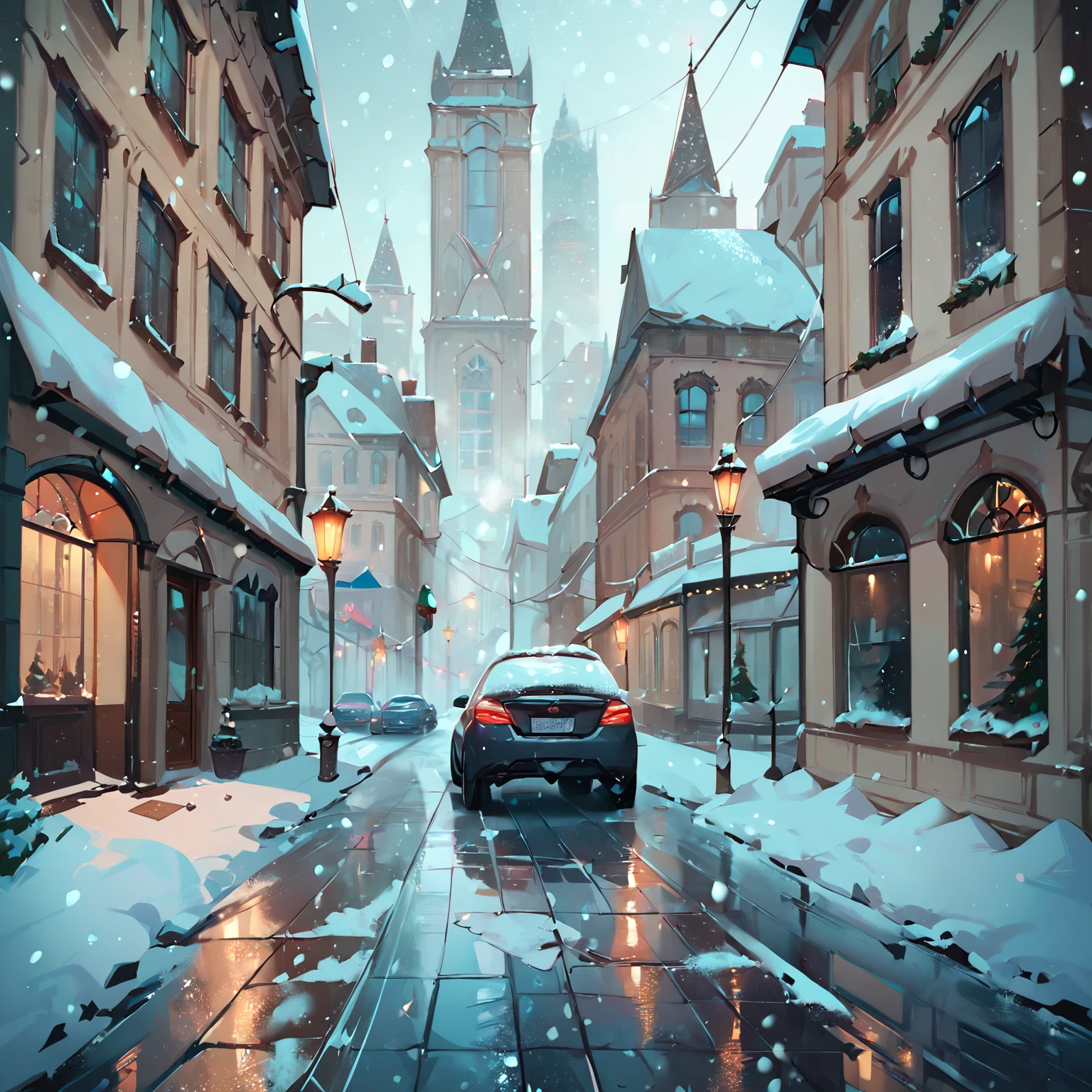 snow, snowing, city, street, cars, day, <lora:Snowbound-Pony:1>, snowbound, BREAK score_9, score_8_up, score_7_up, best quality, masterpiece, 4k, prefect lighting, very aesthetic, zPDXL2