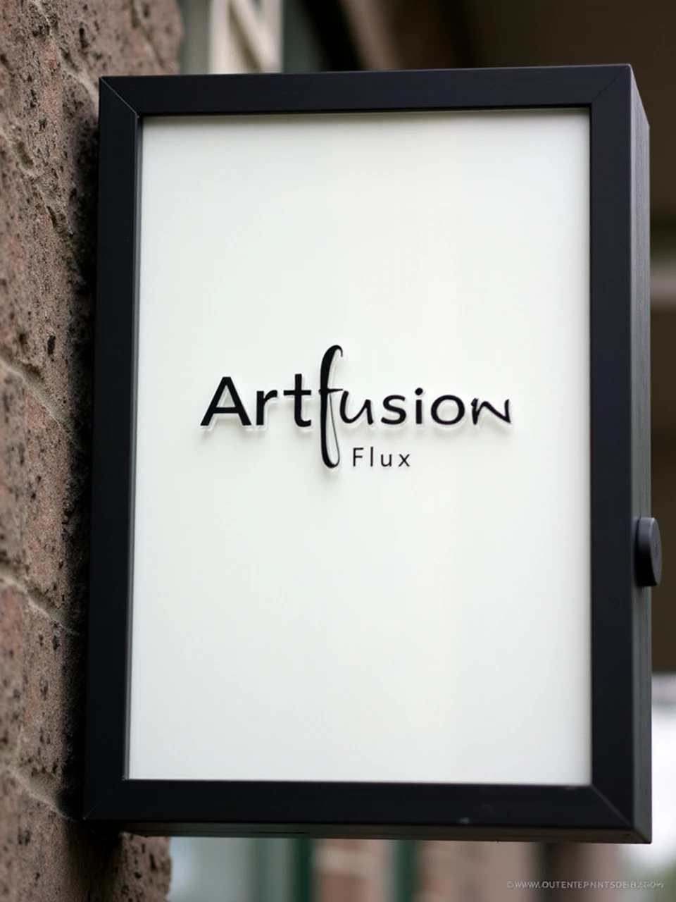sign that says "Artfusion Flux"