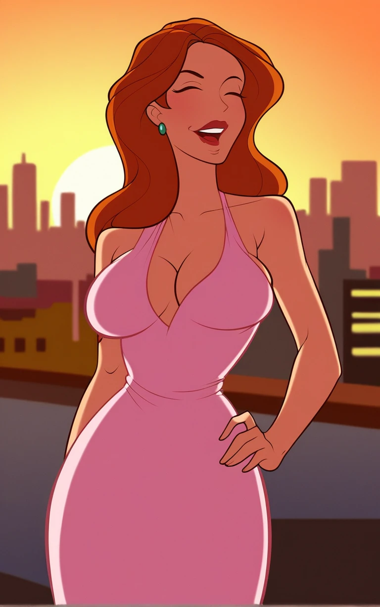 score_9, score_8_up, score_7_up, BREAK
mature female
1girl, long hair, large breasts, breasts,
(contrapposto, hand on hip), sunset, sidelighting, cityscape, vanishing point, outdoors, depth of field, solo,