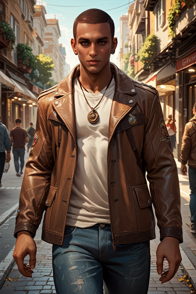 score_9, score_8_up, score_7_up, score_6_up
<lora:ACBayek:1.0>
ACBayek, 1boy, brown hair, brown eyes, buzz cut, looking at viewer, walking down a busy urban street, exuding charisma