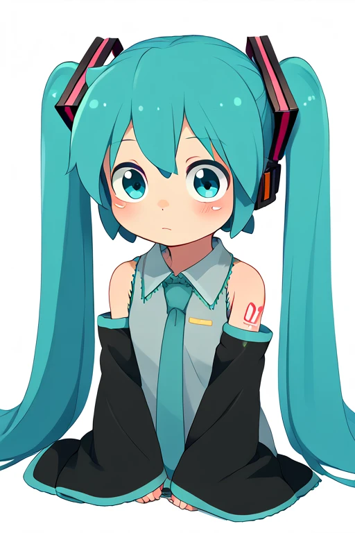 2D, score_9, score_8_up, score_7_up, BREAK, Baby, 1girl, solo, hatsune miku,AgeRegression,Oversized Clothes<lora:EMS-458076-EMS:1.000000>, <lora:EMS-444850-EMS:0.800000>