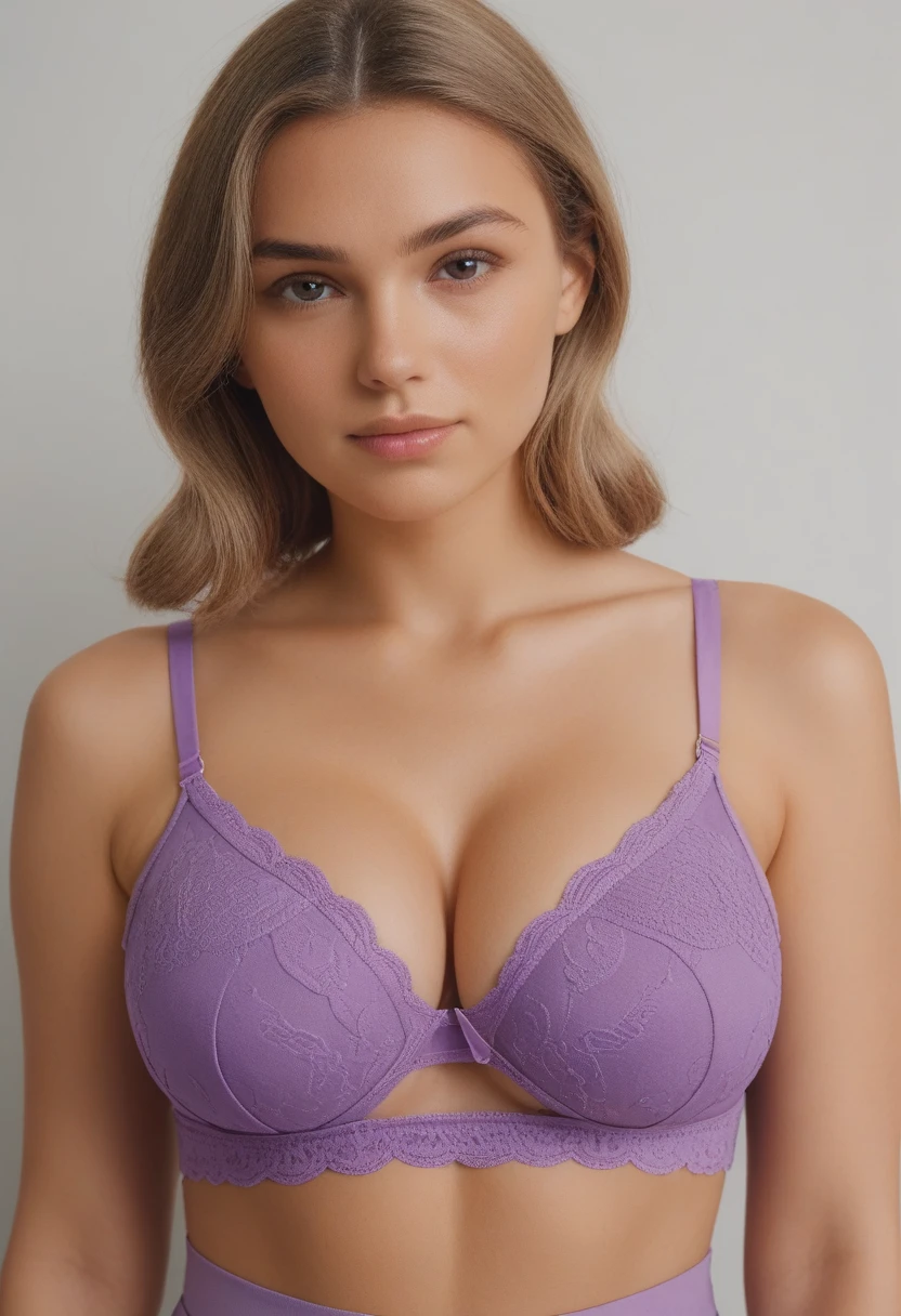 <lora:C0TBR4:0.6>,(((C0TBR4))),bra cutout,big breasts,looking at viewer,bra,beautiful face,purple bra,lace,light brown hair,, score_9, score_8_up, score_7_up