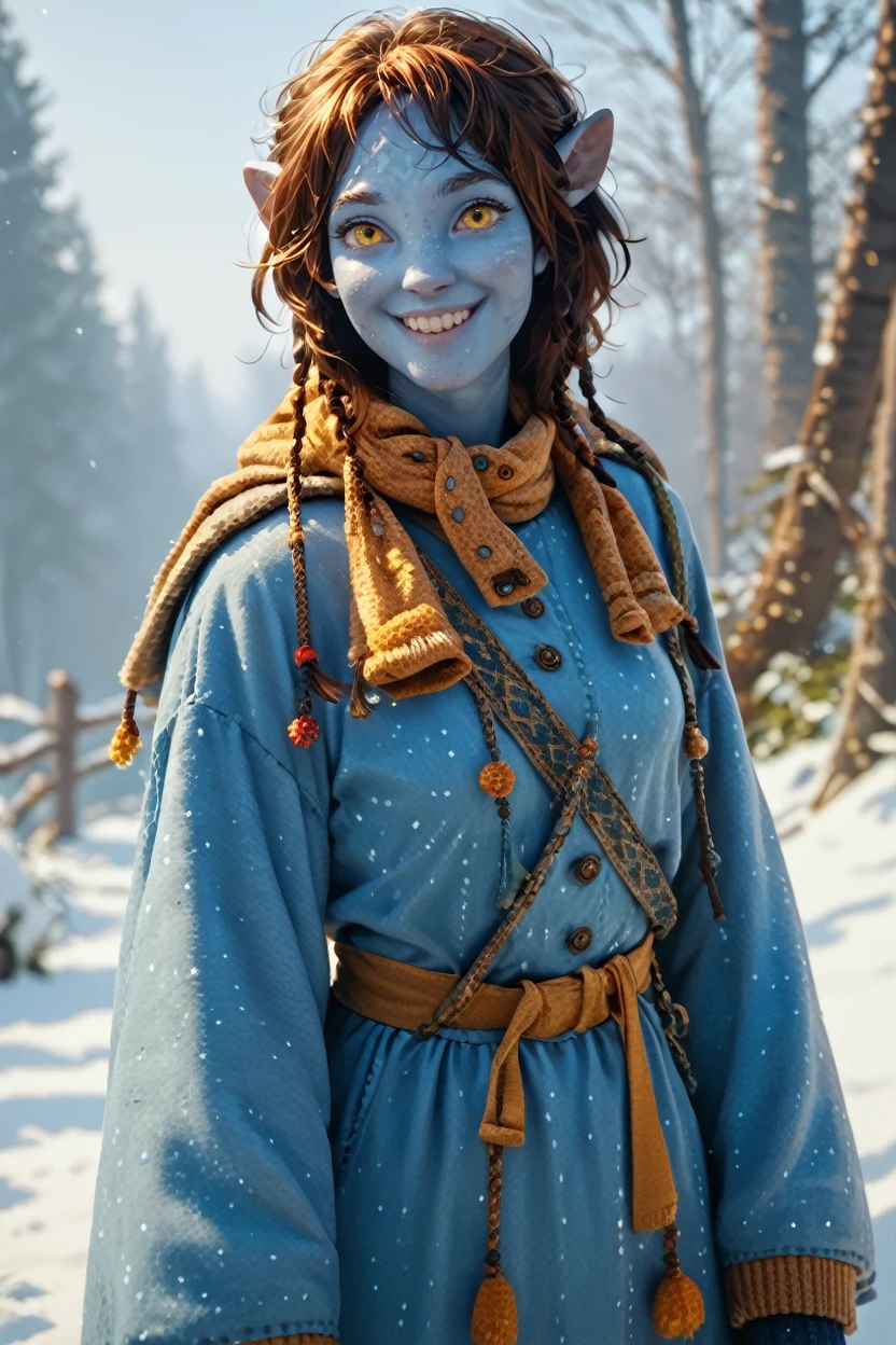 score_9, score_8_up, score_7_up, score_6_up
<lora:AvKiri:1.0>
AvKiri, 1girl, brown hair, blue skin, yellow eyes, looking at viewer, in a winter wonderland, cowboy shot, winter clothing, smile