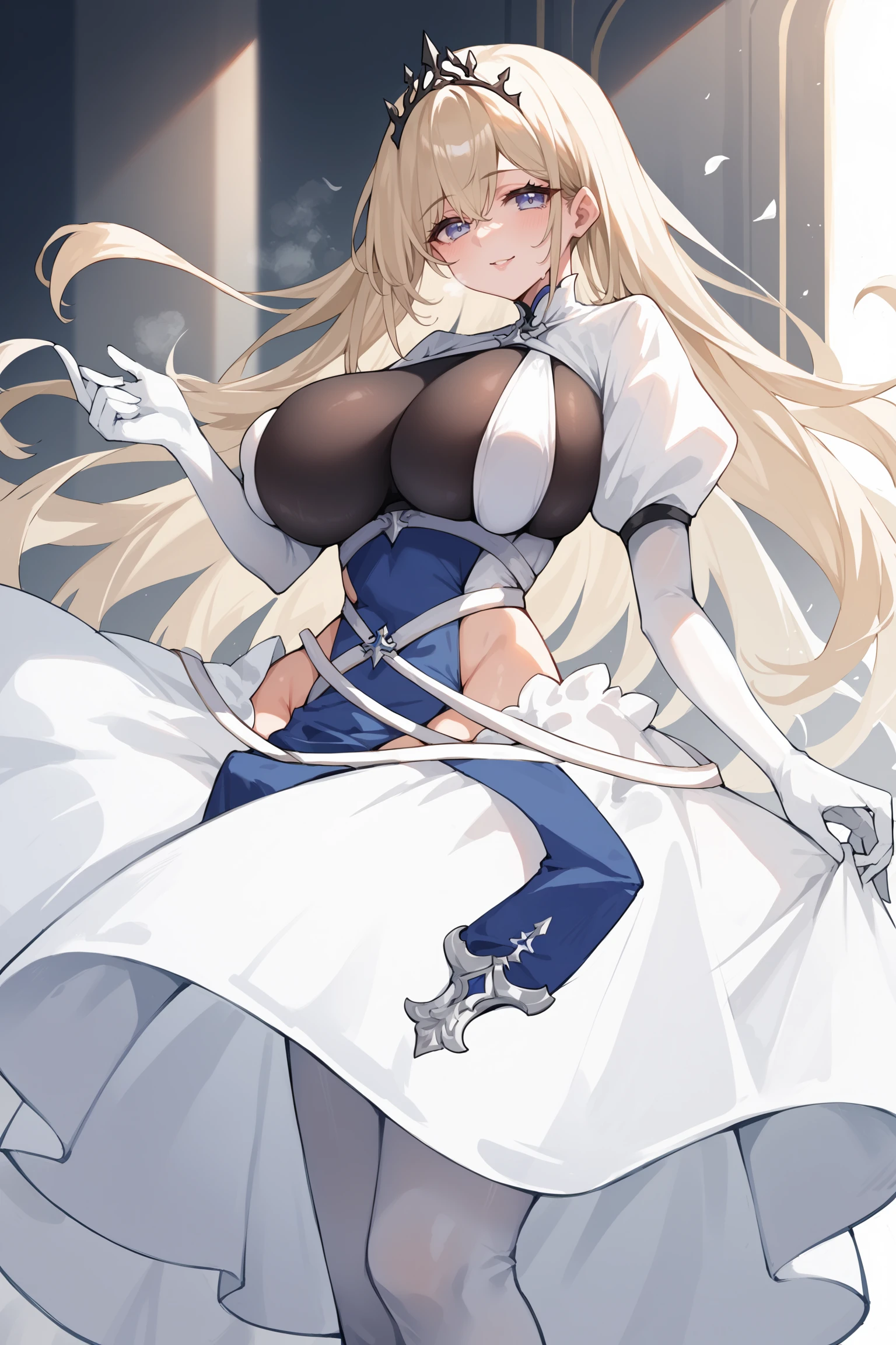 (masterpiece, best quality:1.2), cowboy shot, solo, 1girl, tier harribel, y, NSFW, bikini, wardrobe malfunction, embarassed, beach, absurdres, high res, ultrasharp, 8k, masterpiece