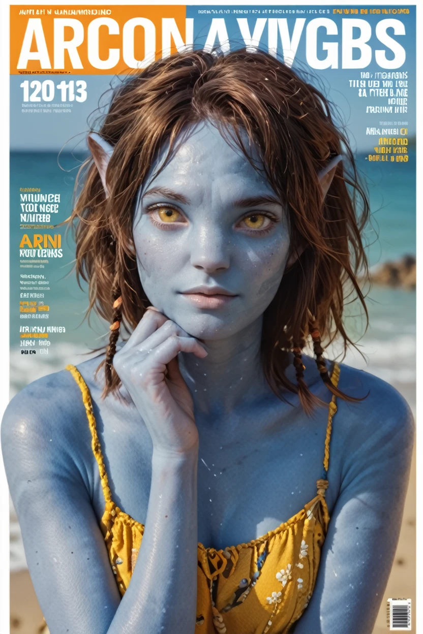 score_9, score_8_up, score_7_up, score_6_up
<lora:AvKiri:1.0>
AvKiri, 1girl, brown hair, blue skin, yellow eyes, looking at viewer, magazine cover