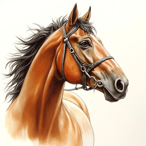 an illustration of a horse by serpieri