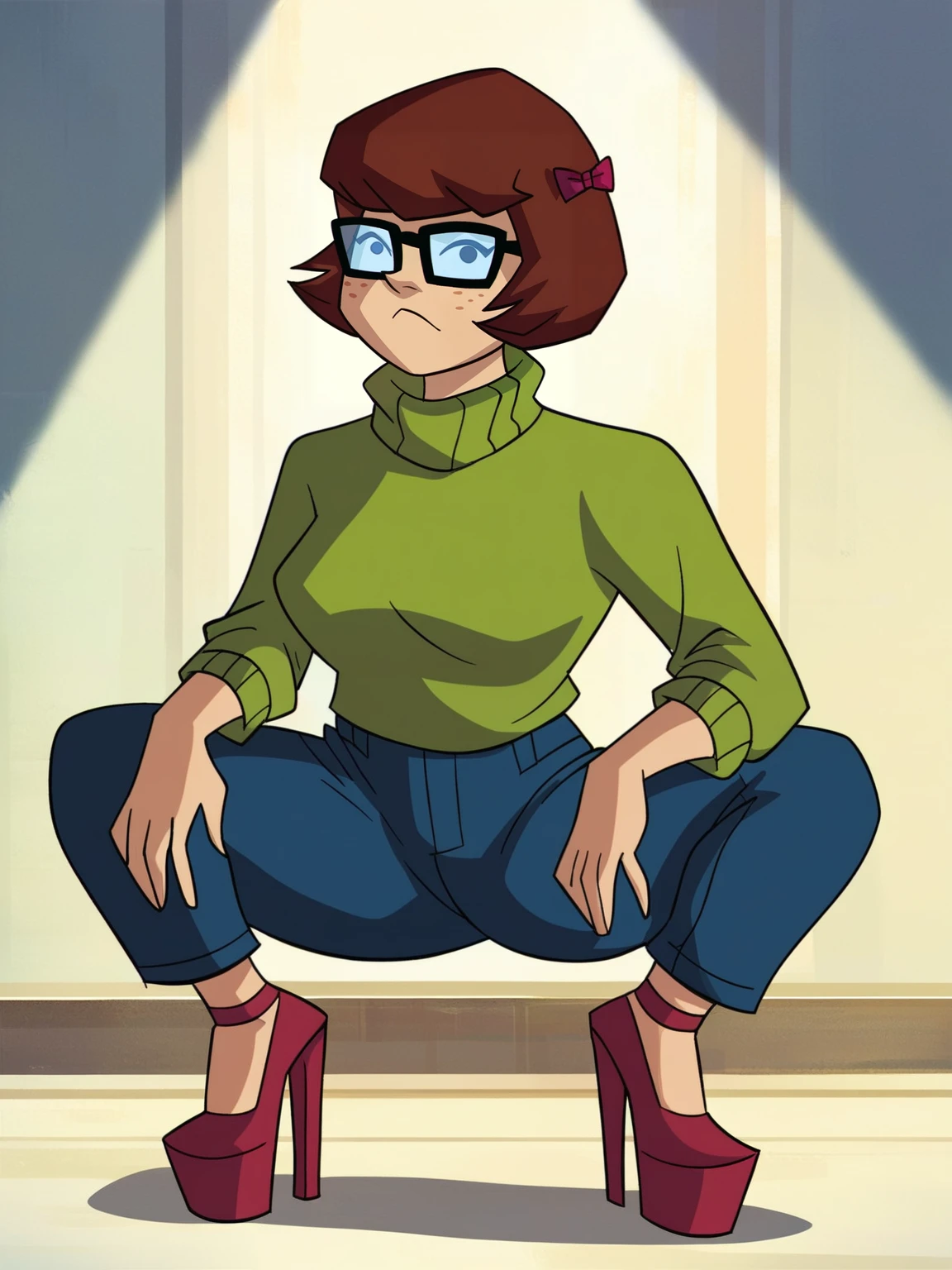 Velma Dinkley (Scooby-Doo! Mystery Incorporated) PonyDiffusionXL/illustriousXL "COMMISSION" v1.0Pony